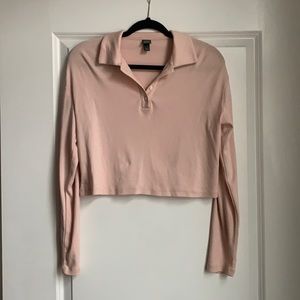 Long sleeve crop top